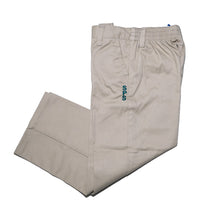 KHAKI PULL ON PANT WITH LOGO