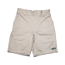 KHAKI PULL ON SHORT WITH LOGO