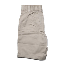 KHAKI PULL ON SHORT WITH LOGO